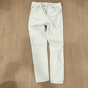 Levi’s straight jeans in white